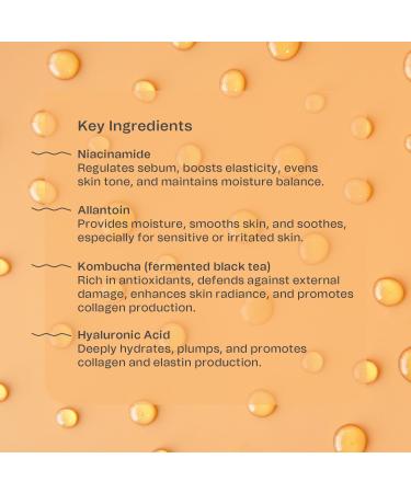 Brightening Face Toner with Niacinamide, Hyaluronic Acid & Kombucha - 125ml - Vegan & Fragrance Free - Buy Online on GoSupps.com