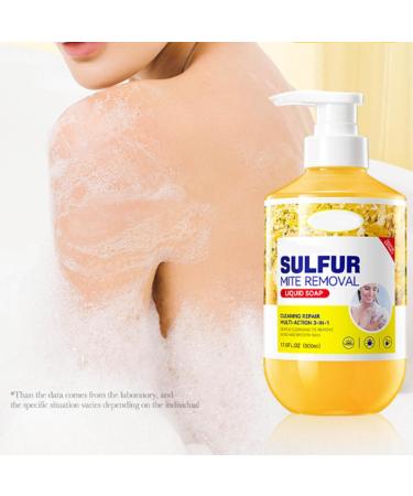 Aislor 500ml Sulfur Body Wash for Men & Women | 1-Piece Deep Cleansing Liquid Soap with Rich Lather | Head to Toe Skin Care Solution Yellow One Size One Size Yellow - Buy Online on GoSupps.com