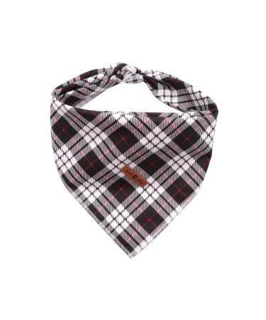 Lionet Paws Bandana for dog headscarf dog hollow triangular scarf for small medium -sized and large dogs L (1 -pack) black checked - Buy Online on GoSupps.com