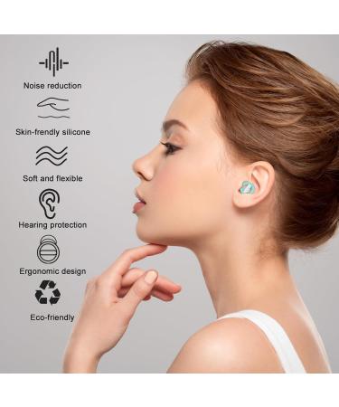 Premium Noise Cancelling Ear Plugs for Sleeping | Soft Silicone High Fidelity Earplugs for Concerts Musicians Festivals Swimming & Work | 2 Pairs 23dB-33dB Noise Reduction - Buy Online on GoSupps.com