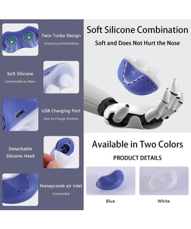 Adjustable Smart Snoring Stopper: Electric Nasal Dilators for Improved Sleep - Blue (60 x 25.2 x 39mm) - Buy Online on GoSupps.com