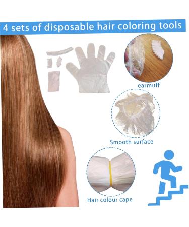 Hair Dye Kit Disposable Hair Bleach Kit DIY Hair Dying Kit Include Gloves Ear Caps Shower Cap Shawl Hair Dying Accessory Kit for Salon Caps - Buy Online on GoSupps.com