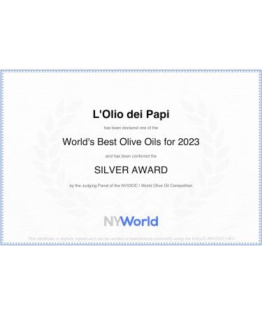 L'Olio dei Papi 100% Italian Extra Virgin Olive Oil 0.5 LT - Cold Extracted from Ancient Pope's Olive Groves (Gift Box) - Buy Online on GoSupps.com