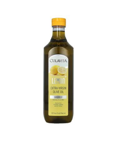 Colavita Lemon Extra Virgin Olive Oil, Excellent for Marinades or Dressings, Bread Dipping, Grilling, Roasting, Sauting, Your Favorite Protein or Vegetables. 32 Oz 32 Fl Oz (Pack of 1)