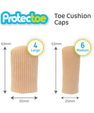 Protectoe Toe Cushion Cap Toe Protectors - Pack of 10 - Buy Online on GoSupps.com