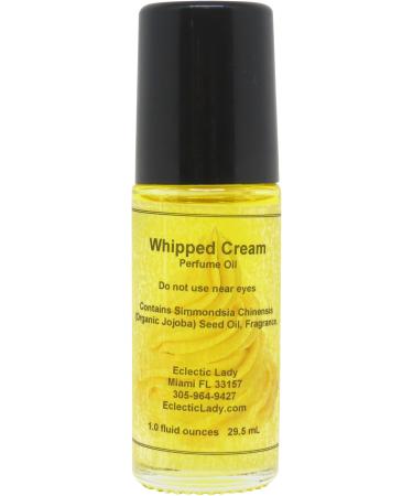 Whipped Cream Perfume Oil 1.0 Oz Portable Roll-On Fragrance with Long-Lasting Scent Delightful Essential Oils and Jojoba Oil For Daily Use 1 Fl Oz (Pack of 1)