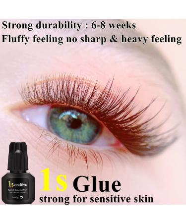 5ml Black Eyelash Extension Glue for Sensitive Eyes | Super Strong Lash Adhesive with Fast Drying Time | 6-7 Weeks Super Stay | Ideal for Lash Techs - Buy Online on GoSupps.com