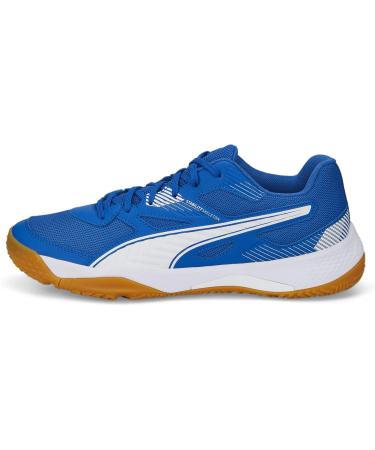 PUMA Unisex Solarflash II Indoor Court Shoe - 44.5 EU - Puma Royal & White Gum - International Shipping Available - Buy Online on GoSupps.com