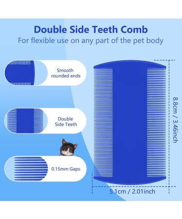 FUYIHGL 4Pcs Flea Comb for Cats Dogs | 4 Styles of Comb Included Cat Dog Flea Lice Comb That Kills Fleas | with Smooth Teeth Pet Flea Brush for Flea Treatment | Ideal for Cats Dogs Kitten Puppies 1 - Buy Online on GoSupps.com