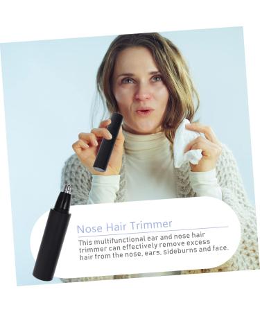 FRCOLOR Electric Ear & Nose Hair Trimmer - 2 Pcs Creative Nose Hair Cleaner & Remover Tool for Personal Care - Black - Buy Online on GoSupps.com