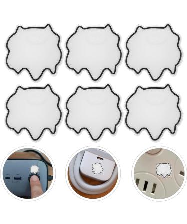 Luxshiny 6pcs Led Light Blocking Stickers Led Covers Blackout Led Light Blackout Sticker for Router Clock and Electrical White - Buy Online on GoSupps.com