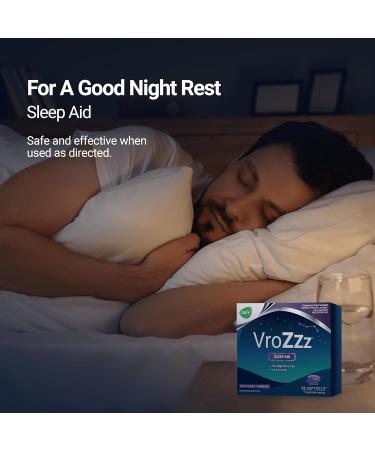 AXIV VrozZZ Nighttime Sleep Aid Softgels Diphenhydramine HCl 25mg Non-Habit Forming Liquid-Filled Capsules 72 Count - Buy Online on GoSupps.com