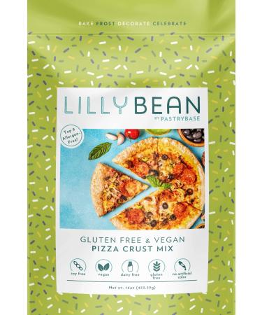 LillyBean Pizza Crust Mix 453.59g Gluten Free and Vegan (Pack of 1)