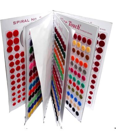 960 Velvet Plain Round Multicolored Bindi Book Booklet For Women & Girls (Bindi Book - Total 960 bindis - Buy Online on GoSupps.com