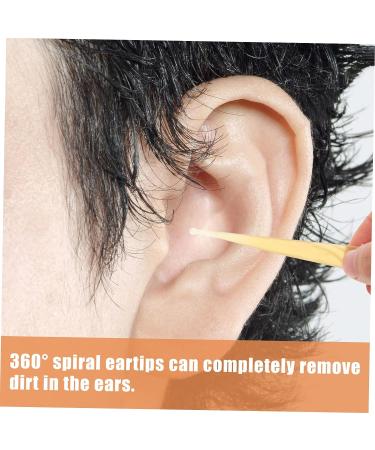 Healifty 2 Pcs Wood Croissant Ear Pick Set - Ear Cleaning Tools for Travel, Earwax Removal Tool with Ear Plugs and Grip - Light Yellow 11.5x1.2x0.3cm - Buy Online on GoSupps.com
