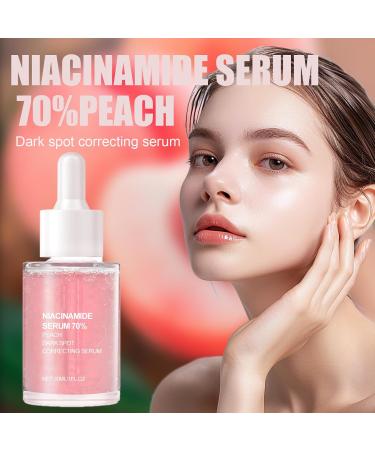 Peach 70 Niacin Serum 70% Peach Niacinamide Serum Dark Spot Correcting Glow Serum Hydrating Face Serum for smoother & glower Skin Texture in Spot-prone Skin Face Serum for Women For Dull Tired Skin - Buy Online on GoSupps.com