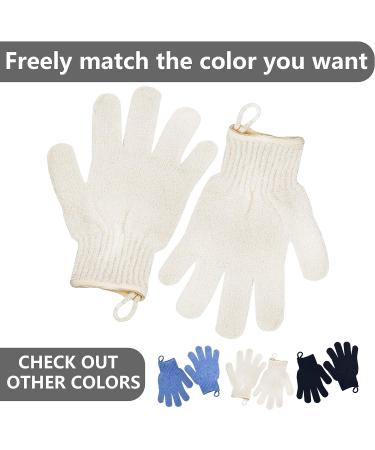 Exfoliating Gloves for Smooth & Soft Skin - Body Scrub & Ingrown Hair Remover - Shower Scrubber for Women & Men - 1 Pair - Buy Online on GoSupps.com