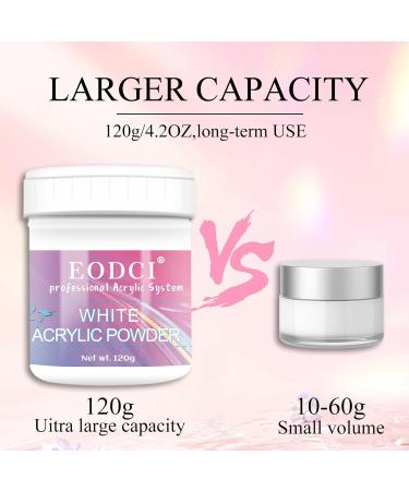 Clear Acrylic Nail Powder 120g for Professional 3D French Manicure & Nail Art - High-Quality Polymer for Extensions & Carving - Buy Online on GoSupps.com