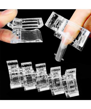 Healeved 1 Set Nail Set Manicure Kits Nail Art Clip Clear Nail Forms Nail Clip Nail Fixing Clips Nail Gel Dual Forms for Toenails White Finger Clip Stainless Steel and Nylon Fiber Lengthen - Buy Online on GoSupps.com