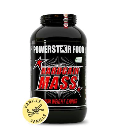 Powerstar Hardgain Mass 3600G |Weight Gainer with creatine & without sugar additiveMass strength & fast muscle building |German production |Mass Gainer Shake to gainVanilla vanilla 3.6 kg (1 Pack)