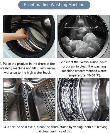 30PCS Washing Machine Cleaner Tablets - Deep Cleaning Descaler for Front Load & Top Load Washers - Effective Cleaning Solution - Buy Online on GoSupps.com