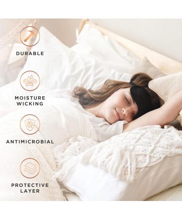 MAXCOPPER Anti-Wrinkle Satin Eye Mask Sleep Mask 100% Copper-Infused Anti-Aging Antimicrobial Eliminates Puffy Eye Bags (Black) - Buy Online on GoSupps.com