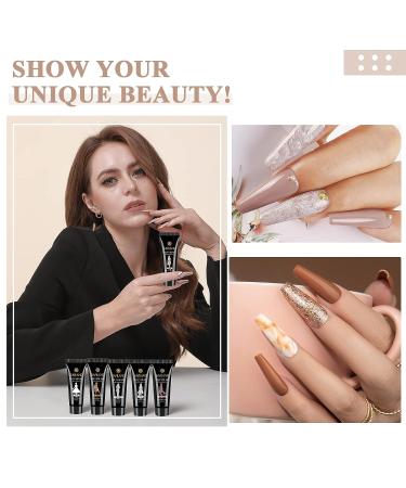 Saviland Poly Gel Nail Kit 8 Colors with 96W UV Nail Lamp - All-in-One Manicure Starter Kit for Nail Salon and Home DIY Beauty Gift - Buy Online on GoSupps.com