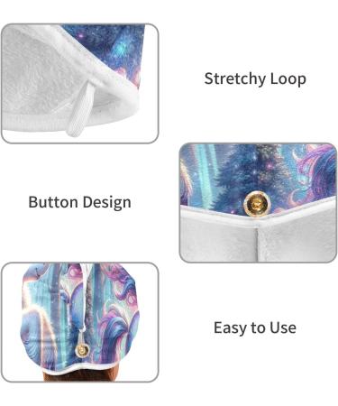 Buy Super Absorbent Unicorn Hair Towel 2 Pack | Quick Dry & Cute Turbans for Women & Girls - International Shipping Available - Buy Online on GoSupps.com