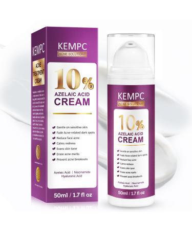 Cystic Acne Treatment for Face Hormonal Acne Spot Treatment Pimple Cream with Azelaic Acid | Redness Reducing Acne Moisturizer for Rosacea & Sensitive Acne-Prone Skin | Teens & Adults 1.7 oz 1.7 Fl Oz (Pack of 1)