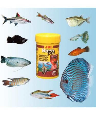 JBL NovoBel Complete Fish Food Flakes 100ml - Ideal for 3-20 cm Aquarium Fish | Buy Internationally - Buy Online on GoSupps.com