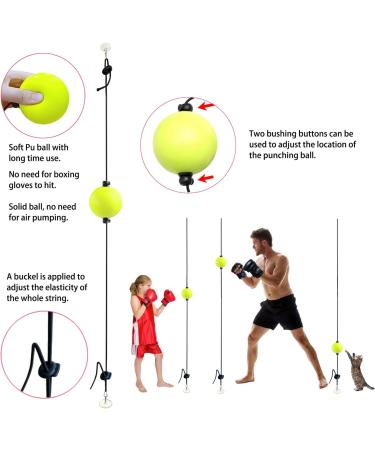 Boxing Reflex Ball Set for Hand Eye Coordination & Stress Relief - Home Training Equipment for Adults & Kids - No Hammer Installation Needed - Buy Online on GoSupps.com