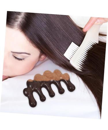 Tovinanna Wooden Massage Comb - Wide Tooth Detangler for Scalp & Hair | Portable Ridge Comb 10.00x5.50cm - Shop Now! - Buy Online on GoSupps.com