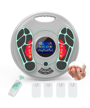 Creliver circulatory stimulator legs EMS electrically foot massage device foot circulatory stimulator Electrical neuromuscular massage with infrared remote control and TENS for body pain reflexes green - Buy Online on GoSupps.com