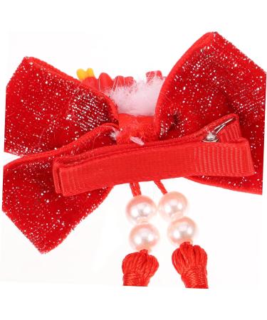 Beavorty Hair Clips 1 Pair Year of The Dragon Hairpin Hair Pin Hair Clip Hair Barrettes Tassel Clips for Hair Asian Hair Accessories Tassel Hairpin Bow Tie Pair Clip Women's Fabric - Buy Online on GoSupps.com