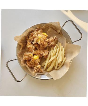 Zerodeko Stainless Steel Pan Wok Frying Pan Camping Dishes Utensils Grilling Pan Pasta Serving Plate Outdoor Grill Pan Steel Frying Pan Non Stick Griddle Pan Sticky Pan Work Flat 31.80X22.00X3.50CM Silver - Buy Online on GoSupps.com