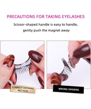 Magnetic Eyelashes Clips Set with Eyelashes Clips + Magnetic Design Easy to Wear/not Easy Fall Off 3 Seconds Wear for Party Wedding Photography Daily Life HPD07-4 - Buy Online on GoSupps.com