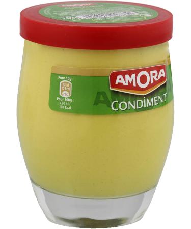 Amora Mustard Condiments Table Glass 240 g - Pack of 6 - Buy Online on GoSupps.com