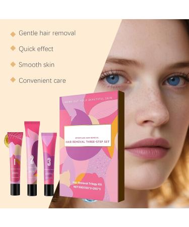  pilateur Pour Le Visage Pour Femme - Cr me D pilatoire Visage Et Parties D licates Inhibe La Croissance Des Poils Convient Aux Hommes Et Aux Femmes Hair Removal Trilogy - Buy Online on GoSupps.com