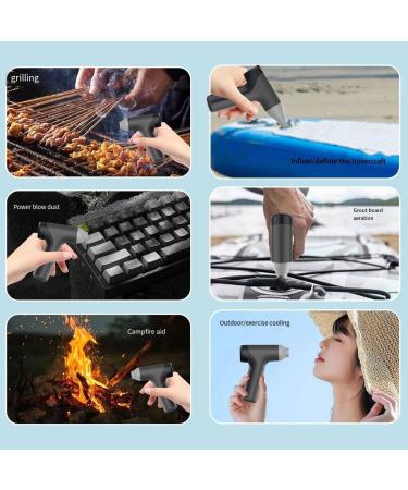 homwowo Outdoor Fire Charcoal Blower With Adjustable Speed Running Fitness Hair Dryer Powerful Hair Dryer Electric Hair Dryer white - Buy Online on GoSupps.com