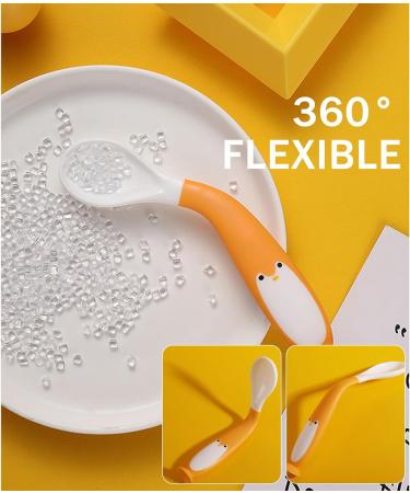 4PC Curved Baby Spoon Set - Lifine Bent Cutlery for Self-Feeding Toddlers | Ideal Baby Feeding Accessories - Buy Online on GoSupps.com