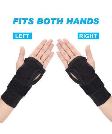 Carpal Tunnel Wrist Brace - Adjustable Aluminum Splint for Pain Relief - Fits Right & Left Hand - Ideal for Tendonitis Arthritis & Sprains - Unisex Large Size - Buy Online on GoSupps.com