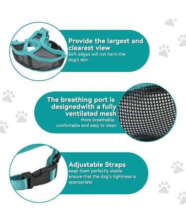Adjustable Mesh Muzzle for Short Snout Dogs - Breathable Anti-Bite Solution for French Bulldogs - Buy Online on GoSupps.com
