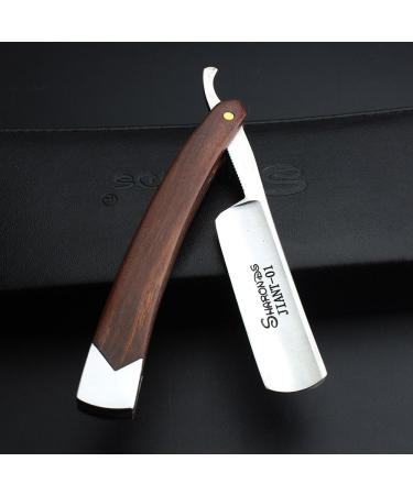 Premium Redwood Handle Razor Set for Beginners & Barbers - Perfect Shave Case Included - Buy Online on GoSupps.com