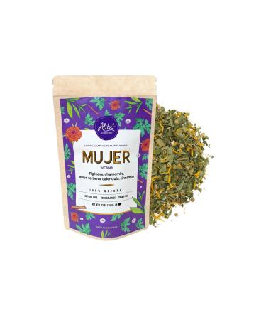 Alibu Loose Leaf Herbal Tea - Mujer - Certified Vegan 100% Natural Tea Certified Kosher - 25 Cups Mujer (Woman)