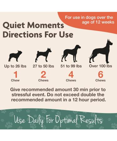 NaturVet Quiet Moments Calming Aid with Melatonin - 180 Soft Chews for Pets - Buy Online on GoSupps.com