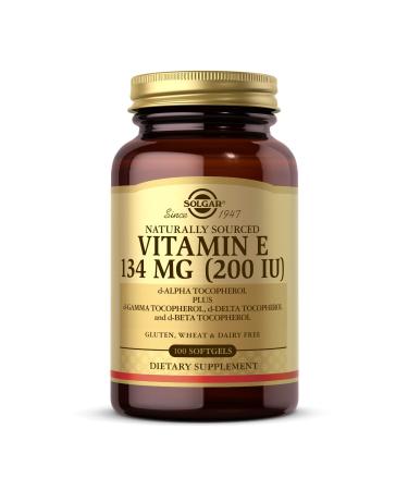 Solgar Naturally Sourced Vitamin E 134 mg (200 IU) 100 Softgels - Buy Online on GoSupps.com