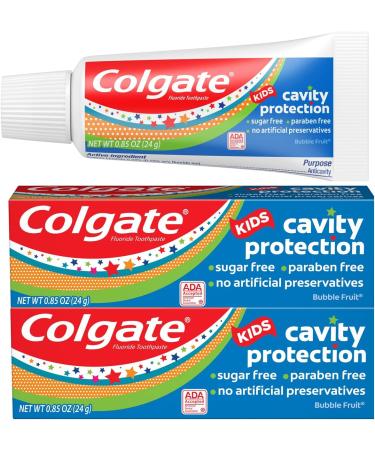 Colgate Dinosaur Toothbrush & Kids Fluoride Toothpaste Bundle | Extra Soft Bristles | Ages 2-5 | Cavity Protection | Bubble Fruit Flavor | 2 Pack - Buy Online on GoSupps.com