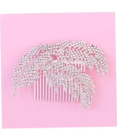 DOITOOL Tiara Rhinestone Hair Comb Hair Comb Slide Clip Hairpiece Bridal Wedding Hair Comb Rhinestone Comb Hair Comb Clip Korean Accessories Bride - Buy Online on GoSupps.com