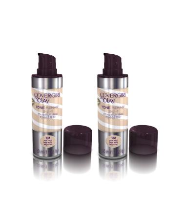 CoverGirl & Olay Tone Rehab 2-in-1 Foundation Nude Beige - 1 fl oz (30 ml) - Pack of 2