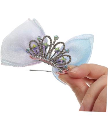FRCOLOR Colored Hair Bow Clip bow hairpin bow clips bow clips princess crown clip prom party bows cute birthday crown princess bows s bows Mesh crown child little Kids Ribbon Bows Clips - Buy Online on GoSupps.com